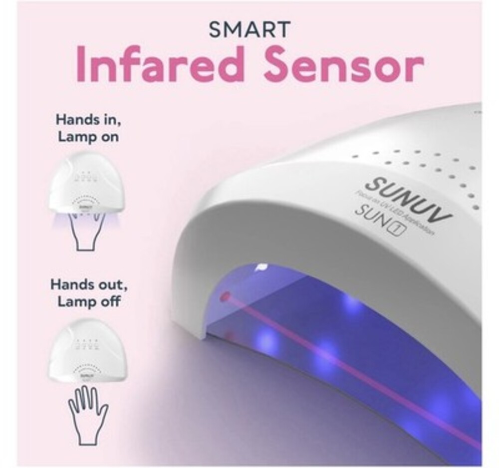 SUNUV SUN1 SUNONE 2-in-1 UV LED NAIL LAMP with  Box  & Power Cord 3 Timers *READ